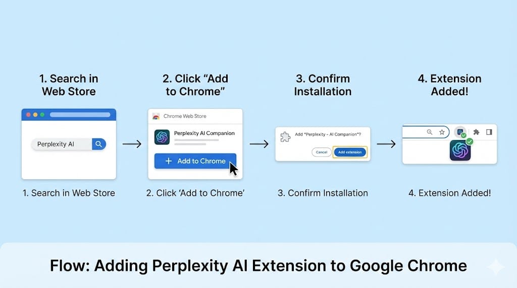 Add Perplexity Extension Flow