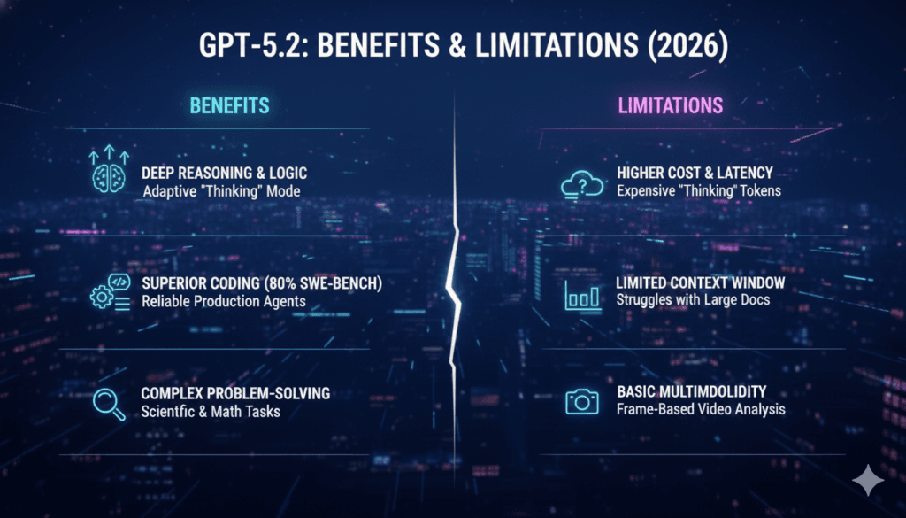 GPT 5.2 Benifits and Limitations