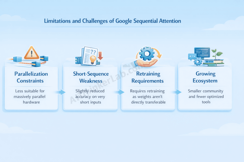 Limitations and Challenges of Google Sequential Attention