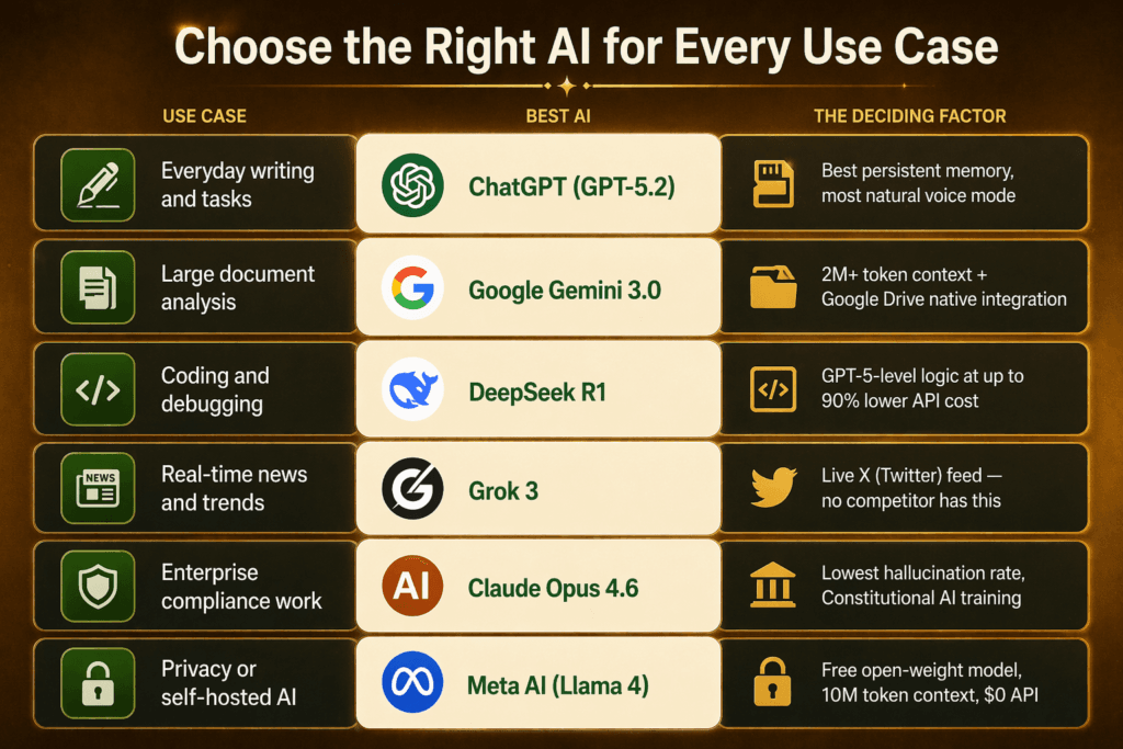 Choose the Right AI for Every Use Case