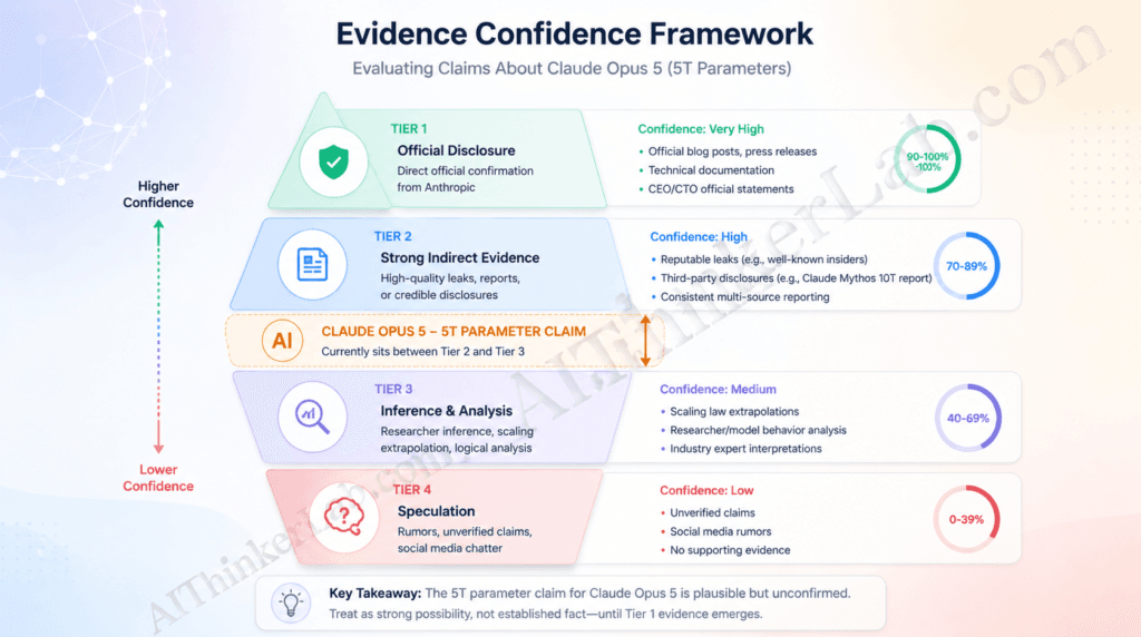 AIThinkerLab Evidence Confidence Framework for evaluating unconfirmed AI model claims
