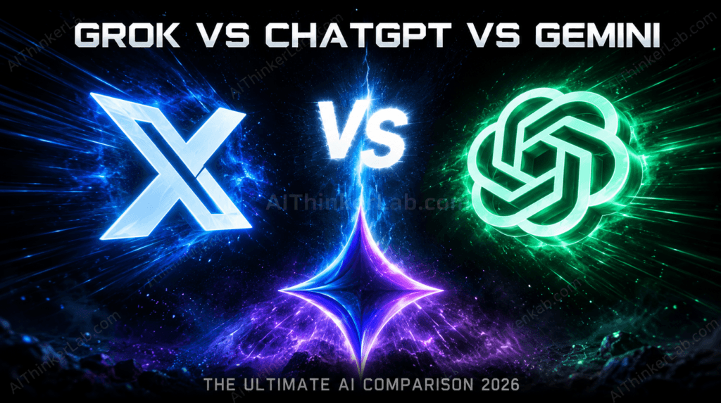 Grok vs ChatGPT vs Gemini comparison 2026